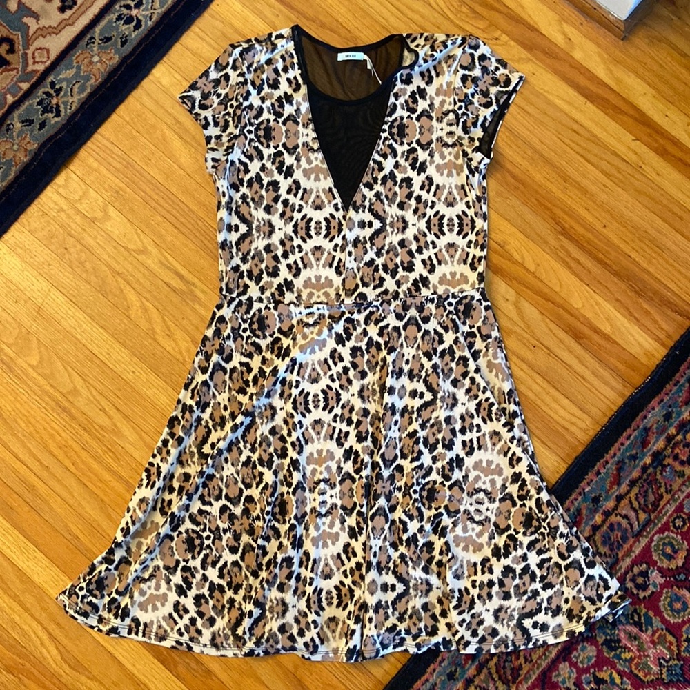 Cheetah print skater dress